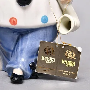 Фарфоровая статуэтка «Клоун с cаксофоном», TENGRA Испания, вторая половина ХХ века.