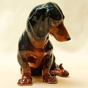 Редкость!!! Фарфоровая Статуэтка «Собака - Такса», Карл Энс / Karl Ens Германия, 30-е гг.