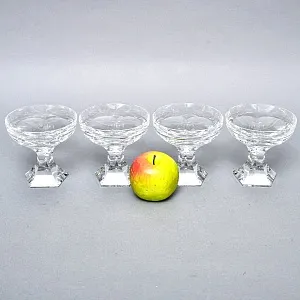 Редкость! Хрустальные Креманки - Фужеры для Шампанского серия «Mercury», BACCARAT, Франция, 80 -гг. 