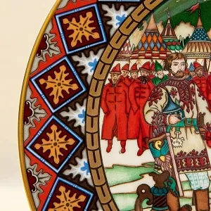 Коллекционная Тарелка «Русские Сказки» - «Марья Моревна» Фарфор, Villeroy&Boch Германия -1990 год.
