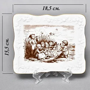 Фарфоровая Картина - Плакетка «Дети, музицирующие», Meissen (Мейсен) Германия 1979-1980 годы.
