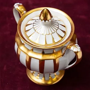 Чайный Сервиз в стиле АМПИР на 12 персон - 42 предмета, Furstenberg, Германия середина ХХ века.