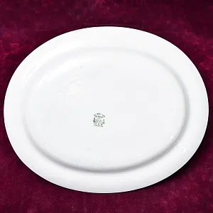 Старинное Большое Фарфоровое Блюдо - Тарелка «Сервиз Старого аббатства», Villeroy&Boch Германия,  1890 - 1920 годы.