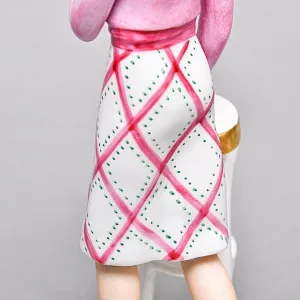 Коллекционная Фарфоровая статуэтка «Девушка в розовом платье», WALLENDORF Германия.