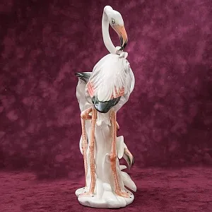 Птицы - Фарфоровая статуэтка «ПАРА ФЛАМИНГО», Карл Энс / Karl Ens,  Германия, 50-е годы ХХ века.