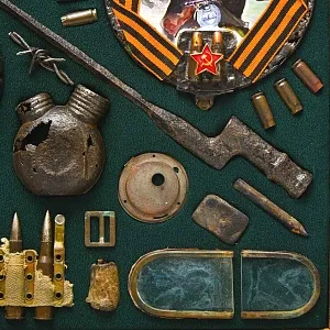 Памятное Коллекционное Настенное Панно - Картина «Великая Отечественная война», СССР -80гг.