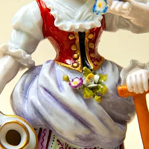 Редкость! Антикварная Фарфоровая Статуэтка «МАЛЕНЬКИЕ САДОВНИКИ», Frankenthal Германия 1762 - 1770 годы.