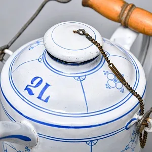 Антикварный Эмалированный Бидон - Канистра для Бензина на 2 литра. Германия 1914 год.