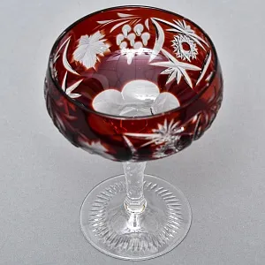 Набор 6-ть «Креманок» из Цветного Хрусталя серия «Виноград», NACHTMANN Германия, 60 -е годы.