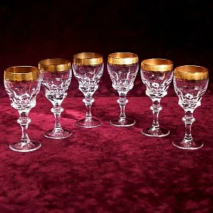 Хрустальные Бокалы для Вина «Concorde», Theresienthal Германия, 60 -е годы ХХ века.