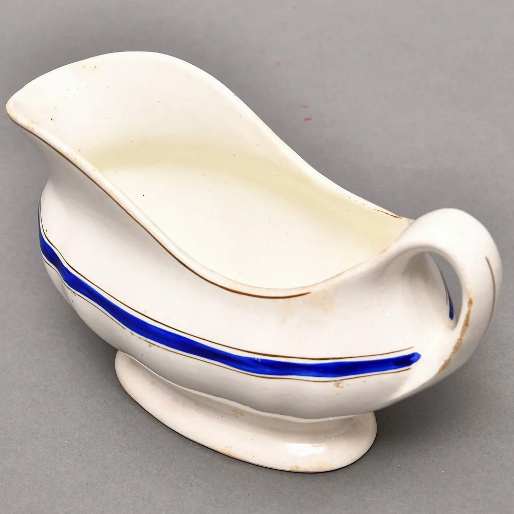 Большой Винтажный Фаянсовый Соусник, Конаково ЗИК, СССР -1955г.