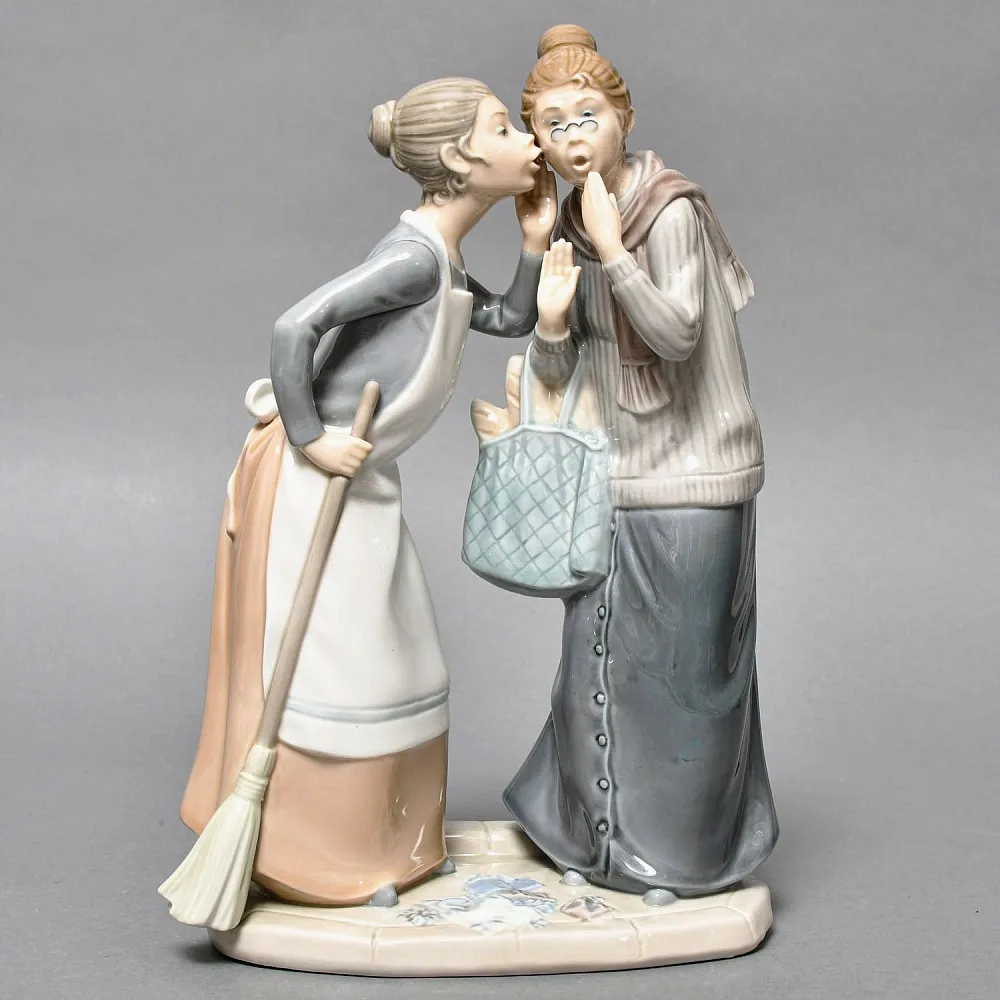  Коллекционная Фарфоровая статуэтка «Сплетницы», Lladro / Лядро Испания, 1978 - 1985 годы.