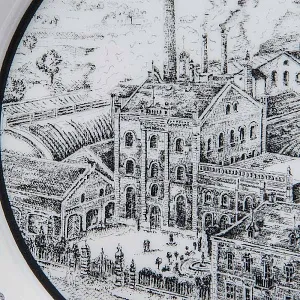 Коллекционная Фарфоровая тарелка «Пивоварня Дибельс», Furstenberg Германия - 1988 год.