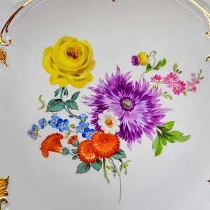 Коллекционное Сервировочное Блюдо - Тарелка, Фарфор MEISSEN Германия -1985 год.