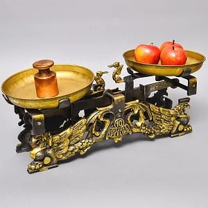 Старинные Кухонные - Торговые весы с чашками «SPERLING» на 10 кг. Варшава 50-е годы ХХ век!