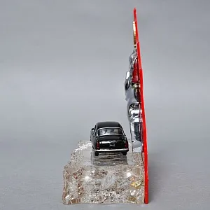 «Волга ГАЗ -21 Олень» - Памятный Подарок - Настольный Сувенир, Металл, Оргстекло - СССР.