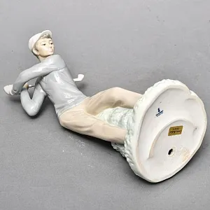 Редкая! Большая Коллекционная Фарфоровая статуэтка «Гольфист» Lladro, Испания.