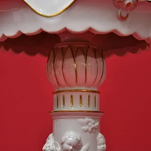 Фарфоровая Электрическая Лампа «ПОРТРЕТЫ», Литофания, Sitzendorf Германия.