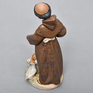 Коллекционная Фарфоровая статуэтка «Юный монах и его паства», Lladro серия Грес, Испания. 