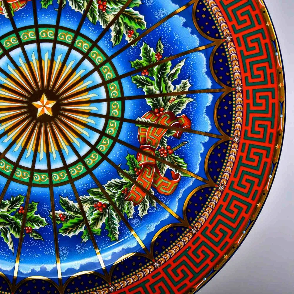 Коллекционная Тарелка - Блюдо «ТИХАЯ НОЧЬ» Фарфор, VERSACE, Rosenthal Германия -1999 год.