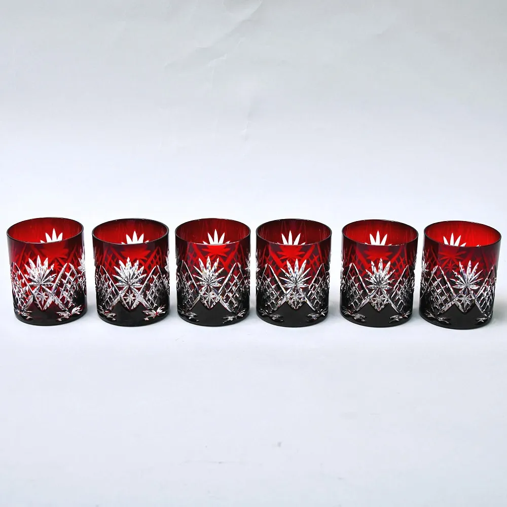 Редкость! «Рубиновый Хрусталь» Набор Стаканы для Виски DOROTHEENHUTTE Германия.