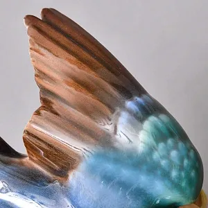 Фарфоровая Статуэтка «Птица - Зимородок», Hutschenreuther Германия, 1955 - 1968 годы.