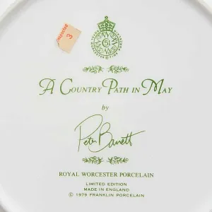 Коллекционная Тарелка «Май» Фарфор, ROYAL WORCHESTER, Англия -1979 год.