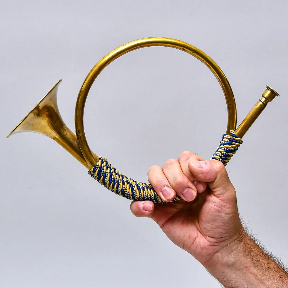 Классическая Охотничья Двухтональная Валторна - Рог, Германия - 50 гг. ХХ века.