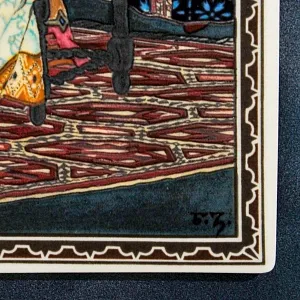 Картина - Панно - Фарфоровая Плакетка «Борис Годунов - В царских палатах», Villeroy & Boch. Германия - 1982 год.