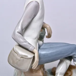 Коллекционная Фарфоровая статуэтка «Мальчик с собакой. Юный пастух», Lladro Испания.