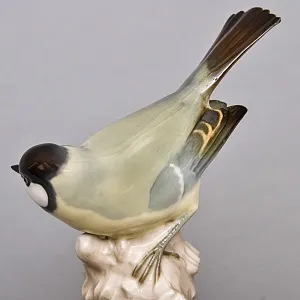  Коллекционная Фарфоровая статуэтка «Птица. Синица», Hutschenreuther Германия, 1955 -1968 годы. 