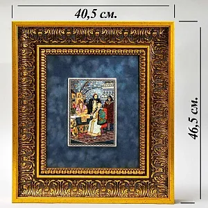 Картина - Панно - Фарфоровая Плакетка «Борис Годунов - В царских палатах», Villeroy & Boch. Германия - 1982 год.