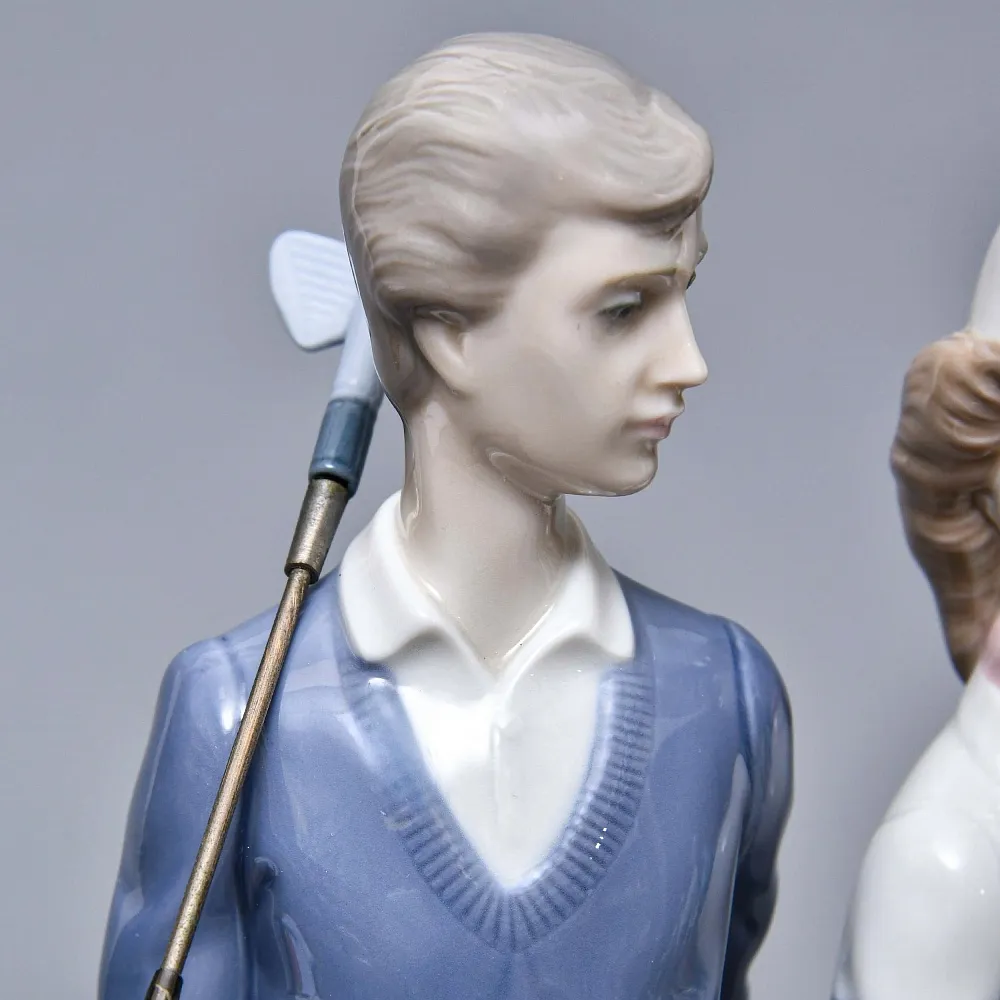 Коллекционная Фарфоровая статуэтка «ГОЛЬФИСТЫ», Lladro Испания.