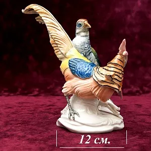 Фарфоровая статуэтка «Пара Птиц - Золотой Фазан», Карл Энс / Karl Ens,  Германия, 50-е гг.