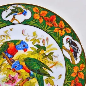 Редкость! Коллекционная Тарелка «Попугай» Фарфор, Hause Schirnding, Германия - 1994 год.