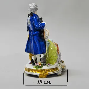 Коллекционная Фарфоровая Статуэтка «Музыкальный Дуэт», Unterweissbach 1958 - 1976 годы.