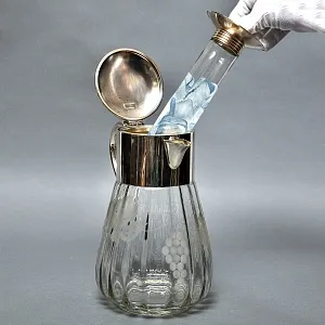 Набор «Виноград» - Хрустальный Графин + 6 -ть Кружек, Silverplate, Германия, 60 -е годы ХХ века.