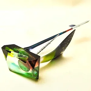 Редкость! Авиация - Памятный Подарок «40 лет Военно - Воздушной Академии им. Ю.А. Гагарина» Металл, Оргстекло - СССР -1980 год.