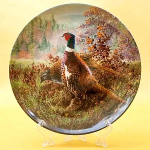 Коллекционная Тарелка «ФАЗАНЫ» Фарфор KAISER Porzellan Германия 1992 год.
