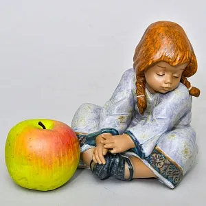 Коллекционная  Фарфоровая статуэтка «Ленивый день», Lladro серия Грес, Испания.