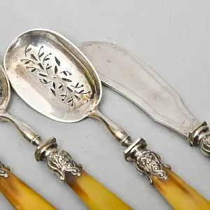 Винтажный Набор для Закусок - 4 предмета, Франция - первая половина ХХ века.