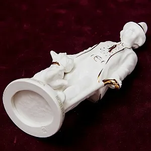 «Карандаш и Клякса» - Авторская Коллекционная Фарфоровая Статуэтка Клоун, Россия.