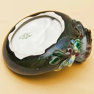 Редкость! Фаянсовая Пепельница - Мелочёвница - Статуэтка «Воробей» СССР ЗиК Конаково - 1959 год. 