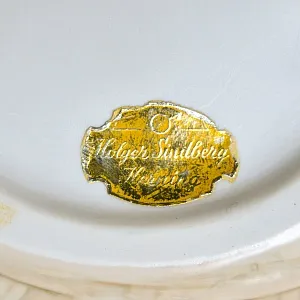 Фарфоровая Пепельница - Визитница - Мелочевница «РАК», Royal Copenhagen Дания, 1959 год.