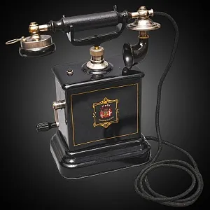 Старинный Настольный Телефонный аппарат - Телефон «JYDSK - Telefon Aktieselskab», Дания -1908 год.