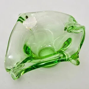 Хрустальная Вазочка - Орешница - Мелочевница «ЗАВИТОК», VAL SAINT LAMBERT Бельгия.