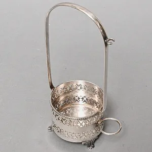 Хрустальная Емкость - Банка с крышкой для солений, Elkington & Co. Англия, SHEFFIELD.