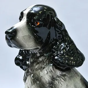 Большая Фарфоровая статуэтка «Спаниель», Goebel Германия, 1971 - 1991 года.