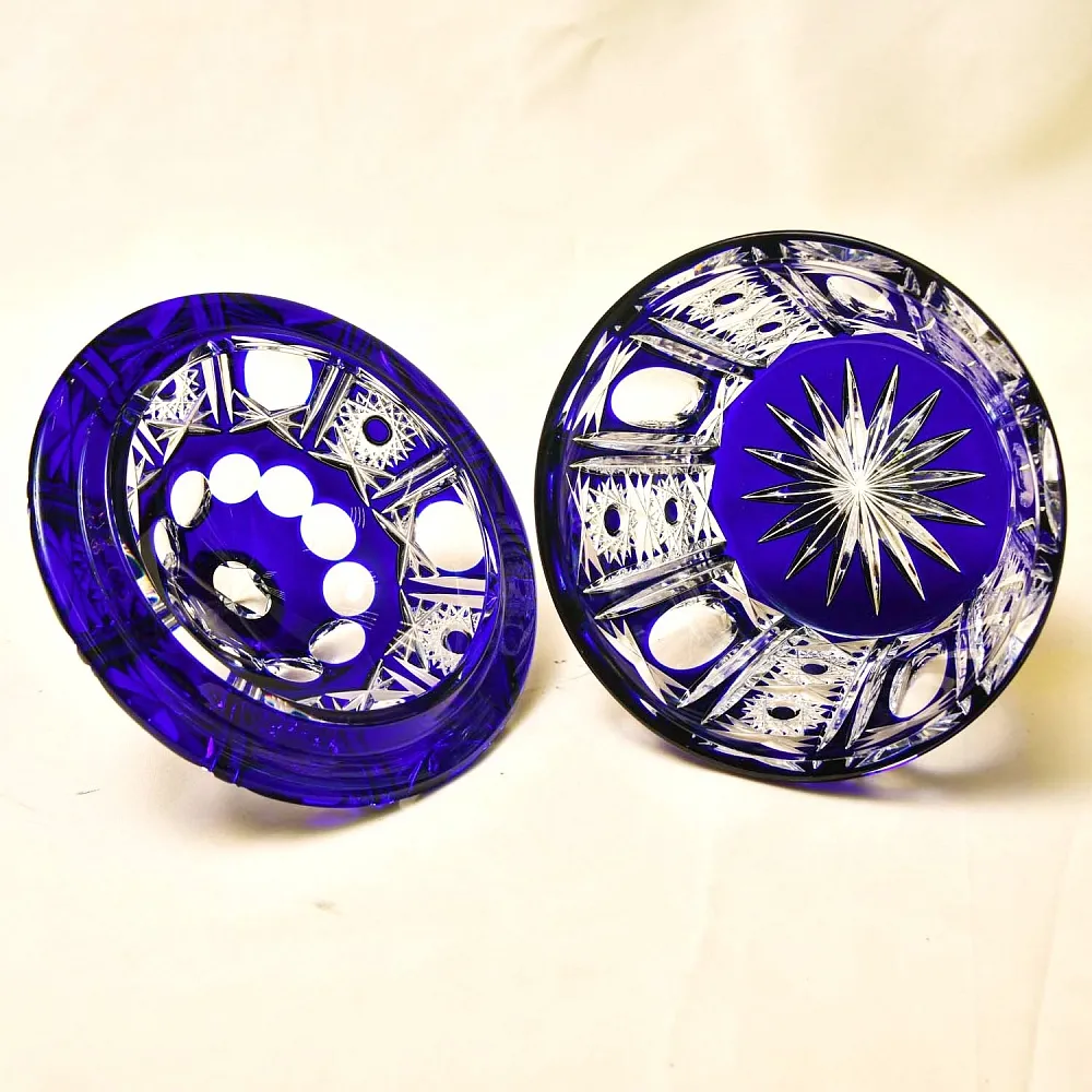 Ваза - Конфетница с кышкой Хрусталь JOSKA BODENMAIS Германия, конец 60-х гг.