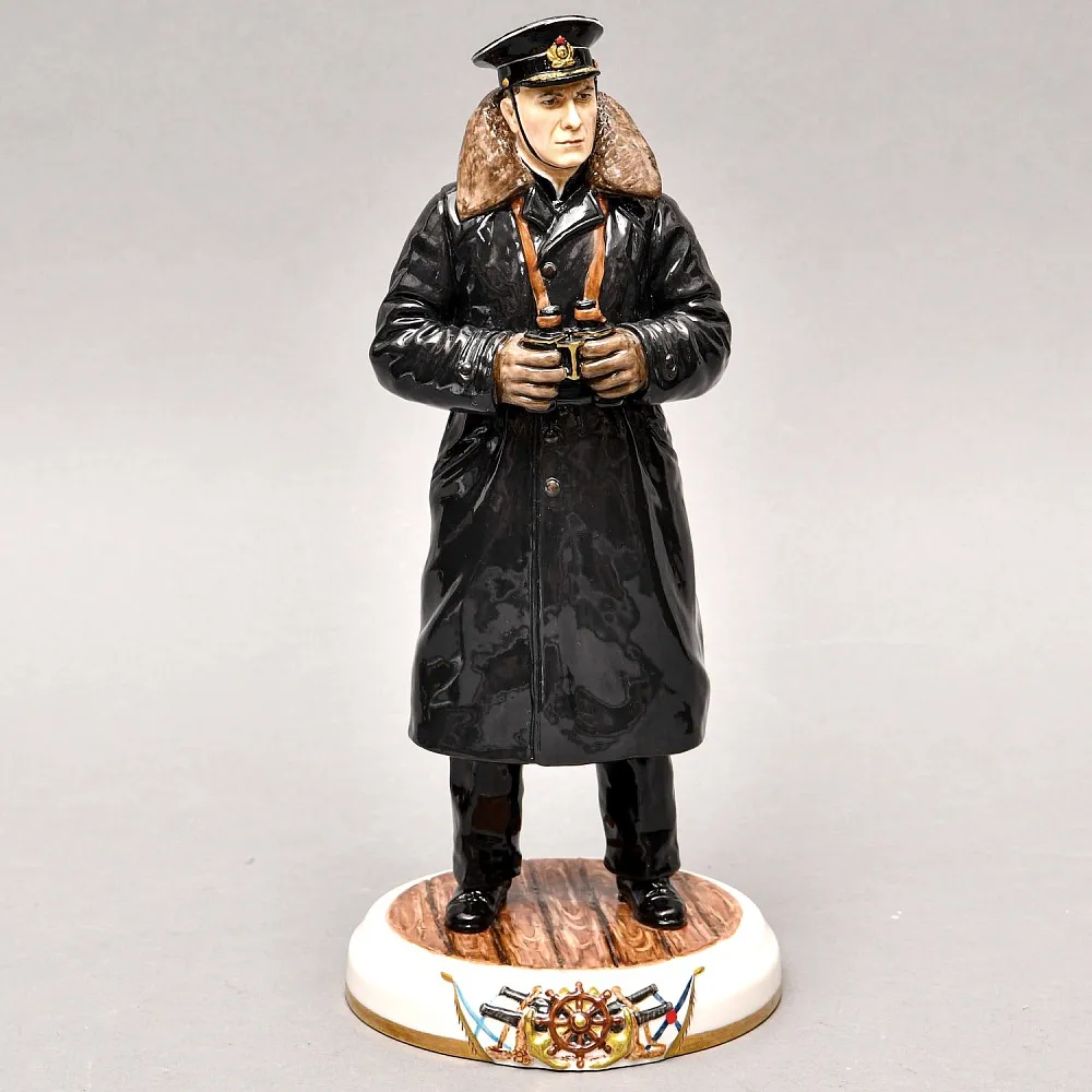 Коллекционная Авторская Статуэтка «Адмирал СССР - Головко А.Г.», фарфор, Россия. 